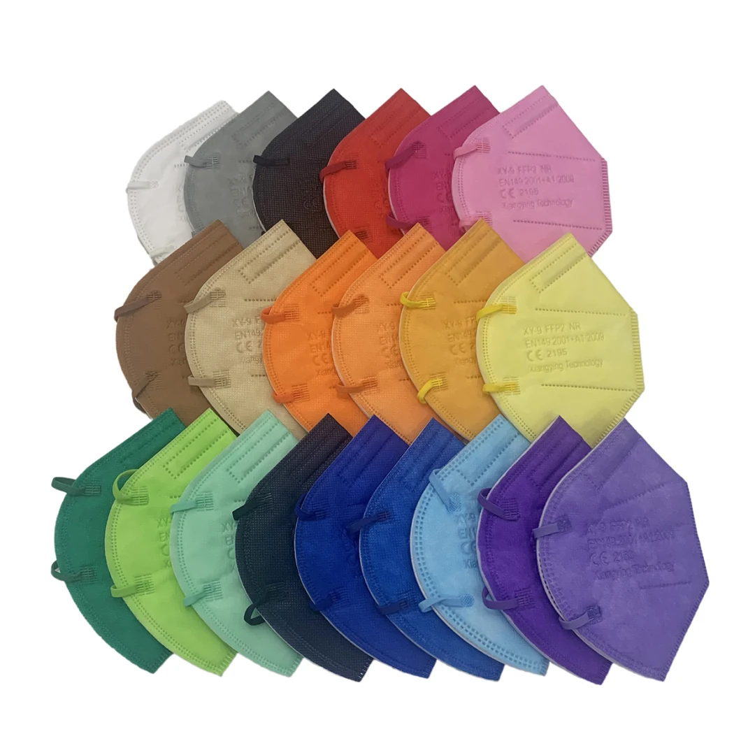 Colorful Mask High Quality Disposable Protective Face Mask En149: 2001+A1: 2009 FFP2 Nr