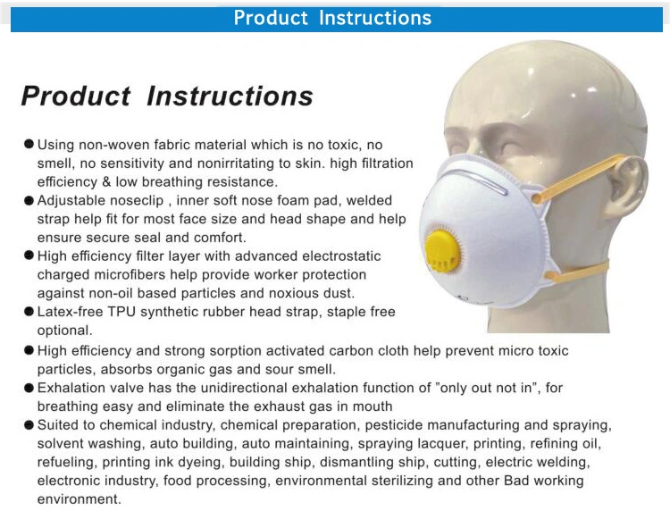Disposable Protective Face Mask Ffp2 N95 Kn95 Factory Price