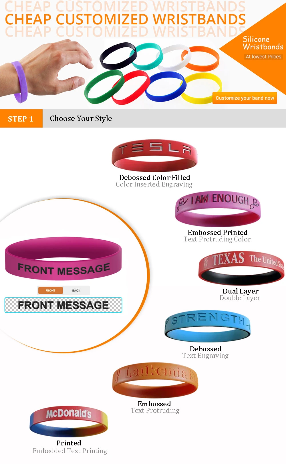 Wholesale Personalized Promotion Items Tyvek Glow in The Dark Silicone Bracelet Factory Custom Fashion Sports Products Elastic Wristband for Promotional Gift