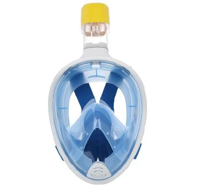 Full Face Snorkel Mask with Secure Lock and Camera Mount Anti-Fog- for Adults or Kids Bl12877