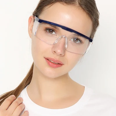 Ce En166 & ANSI Z87.1+ PC Material Anti-Scratch Adjustable Legs Eyeglasses Eyewear Protective UV Safety Glasses Goggles