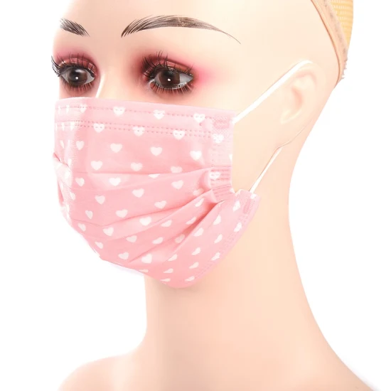 2022 Best Selling 3 Ply 3 Layer Flat Kid Disposable Pink Mask Surgical Medical Child Face Mask with Ear-Loop