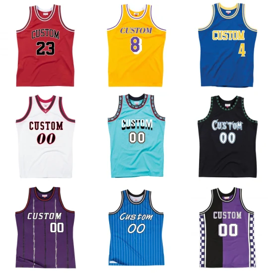 Custom Basketball Wear Jersey Shorts Sports Uniform Men′ S Sets Sublimation Reversible Practice Jersey Singlets Basketball Uniforms